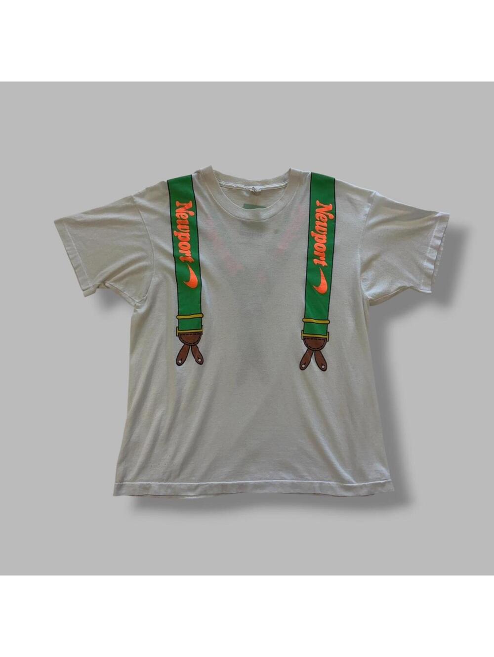 80s Newport cigarets suspenders tee